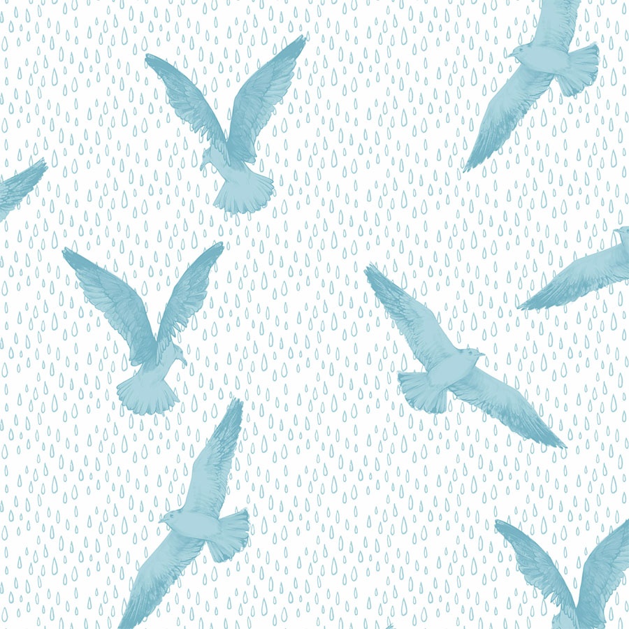 Seashore Skies | Hand Drawing Surface Pattern & Illustration Design | Karolina Szymkiewicz
