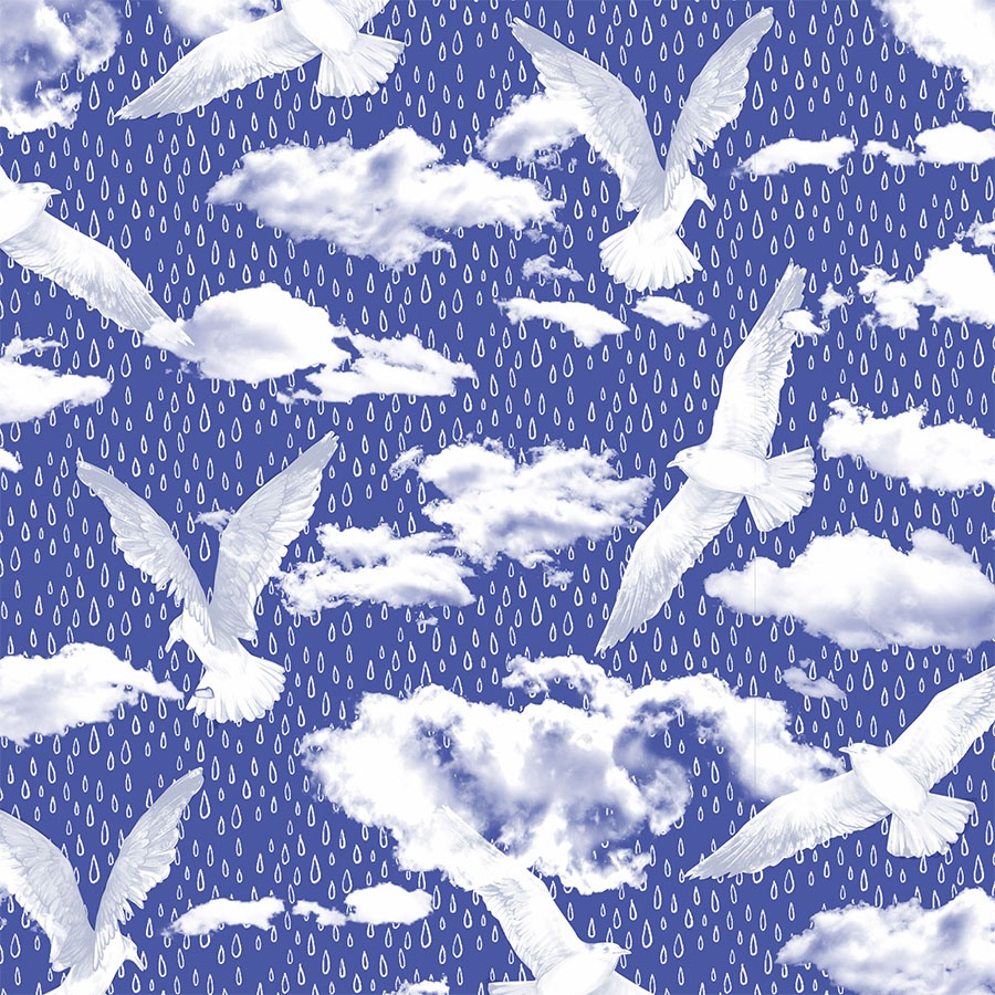 Seashore Skies | Hand Drawing Surface Pattern & Illustration Design | Karolina Szymkiewicz