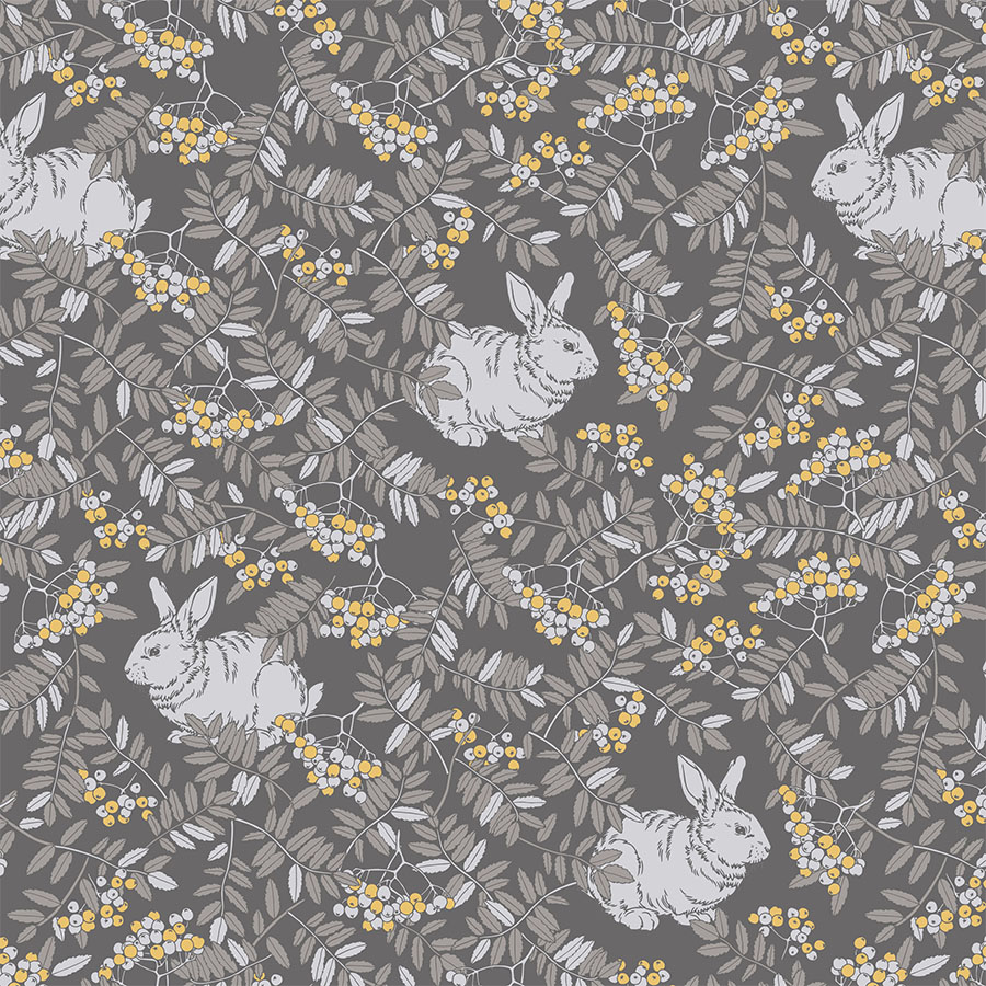 Rabbit's Hideout | Hand Drawing Surface Pattern & Illustration Design | Karolina Szymkiewicz