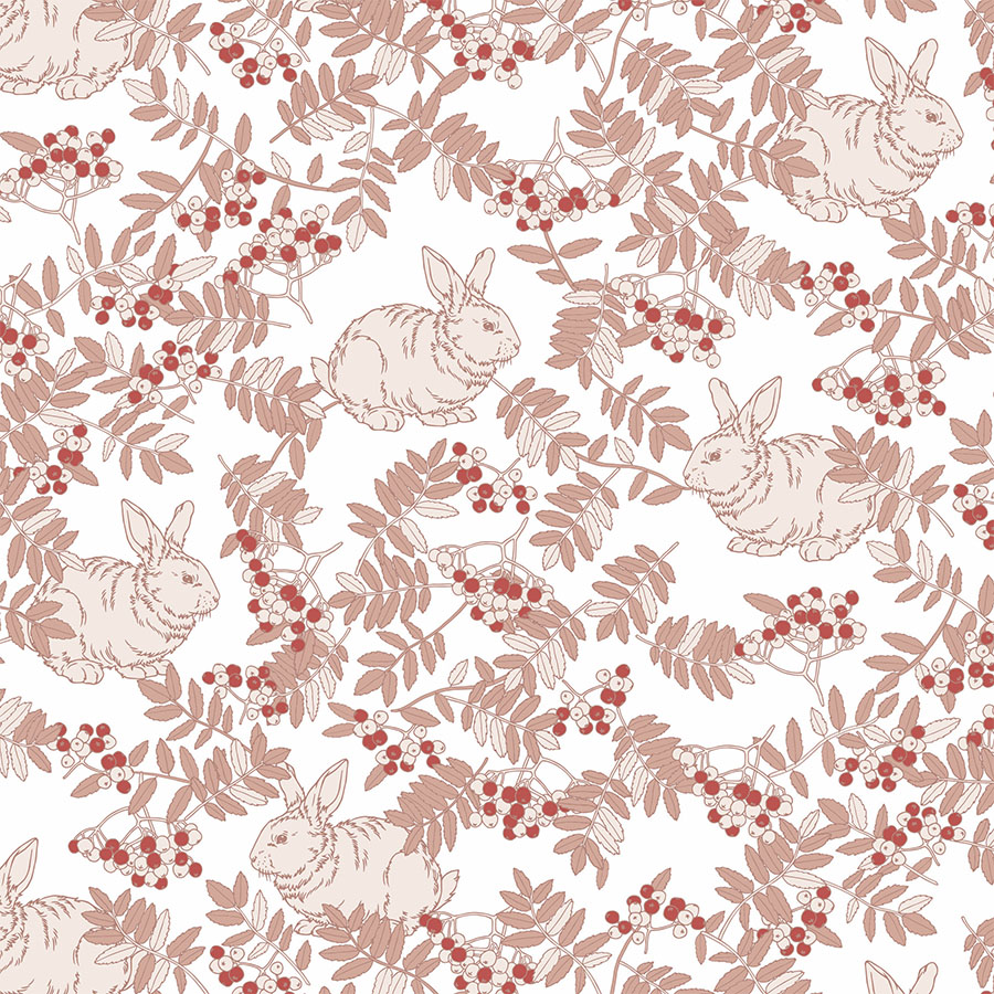 Rabbit's Hideout | Hand Drawing Surface Pattern & Illustration Design | Karolina Szymkiewicz